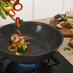 Tefal Expertise Ceramic, 28 cm, melna - Wok panna