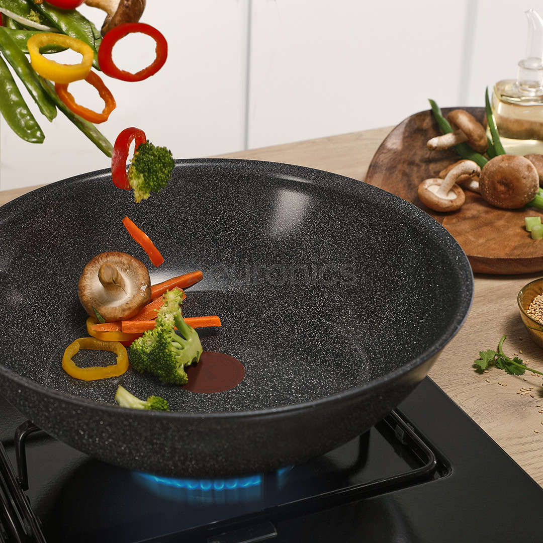 Tefal Expertise Ceramic, 28 cm, melna - Wok panna