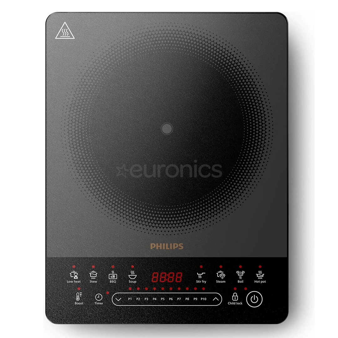 Phiips Vesuvio 5000, 2000 W, black - Single induction cooking plate