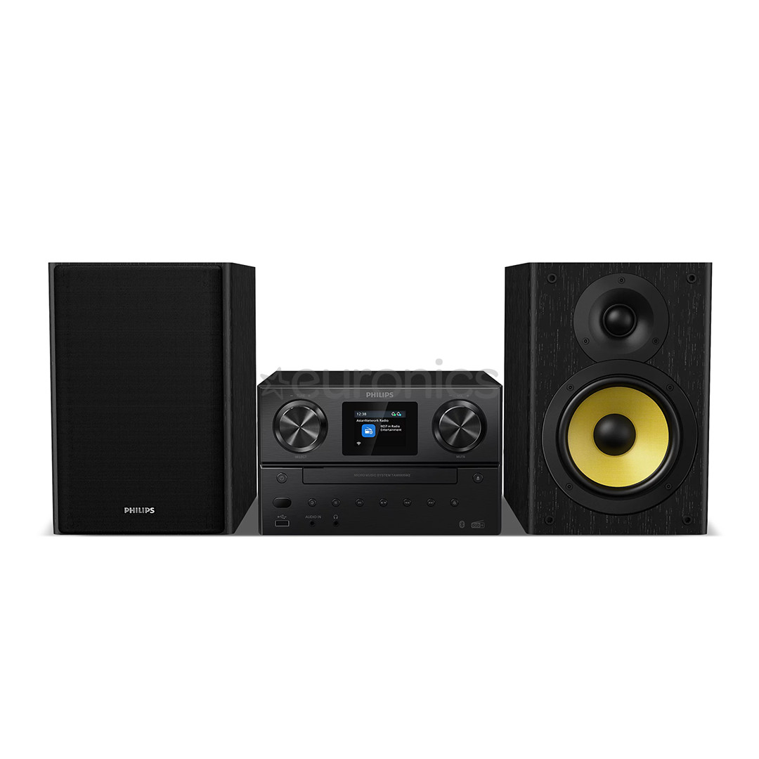 Philips TAM8905M2, 2.0, melna - Mūzikas sistēma