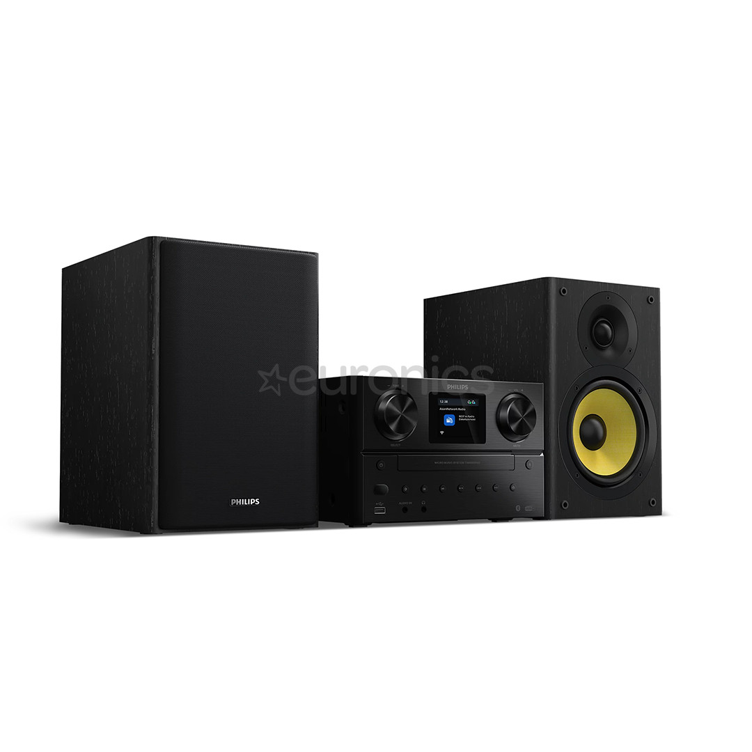 Philips TAM8905M2, 2.0, melna - Mūzikas sistēma