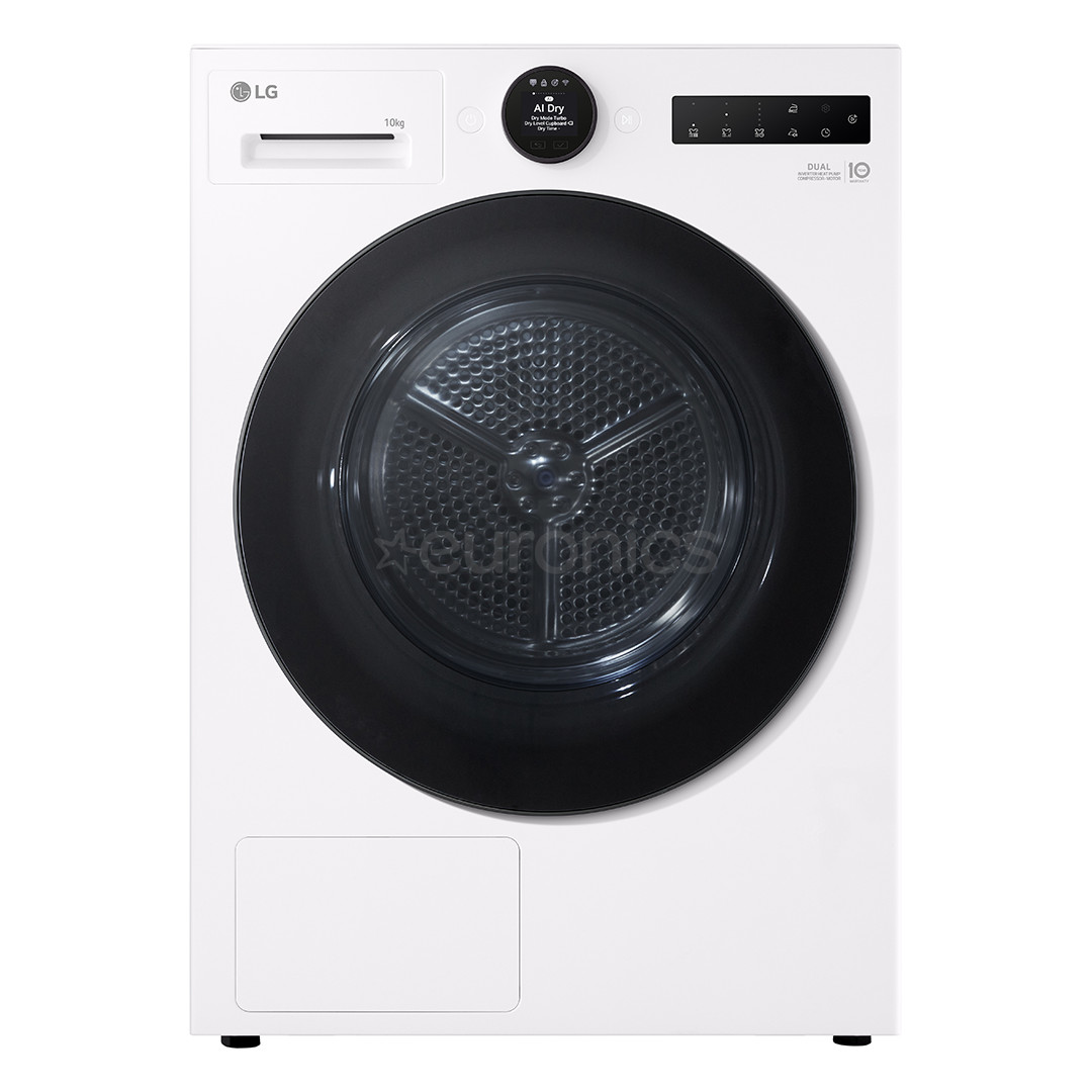 LG DUAL Inverter Heat Pump, 10 kg, dziļums 66 cm - Veļas žāvētājs