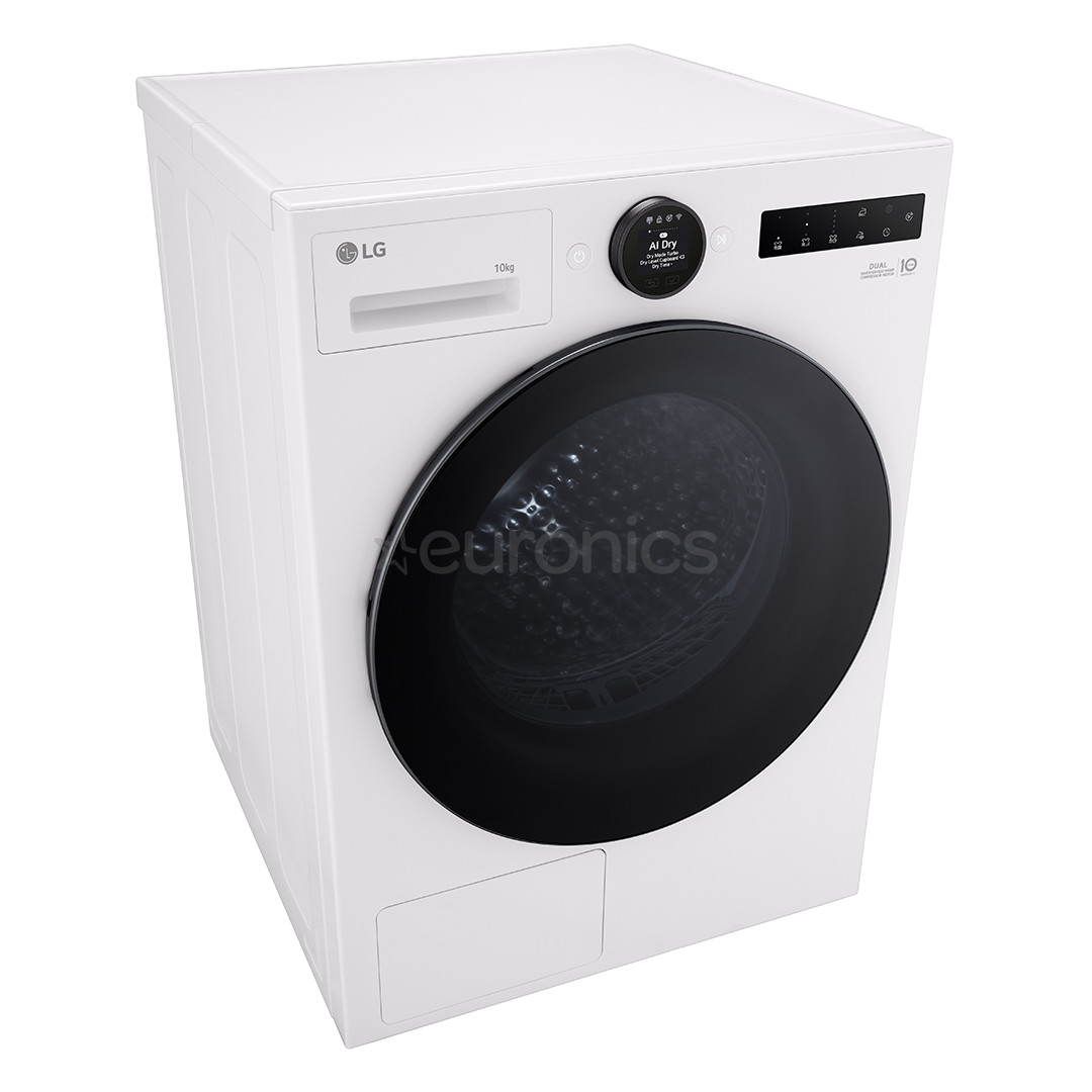 LG DUAL Inverter Heat Pump, 10 kg, dziļums 66 cm - Veļas žāvētājs