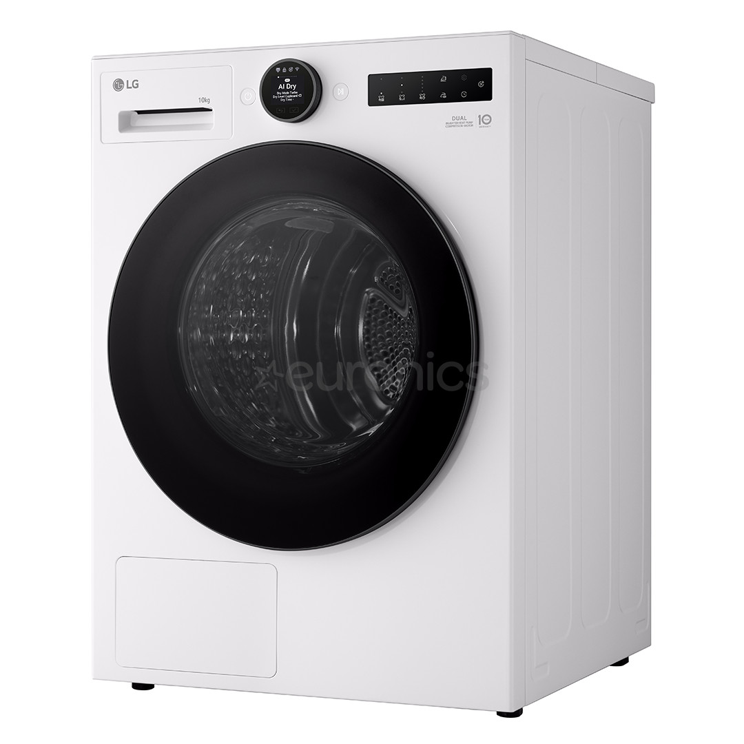 LG DUAL Inverter Heat Pump, 10 kg, dziļums 66 cm - Veļas žāvētājs