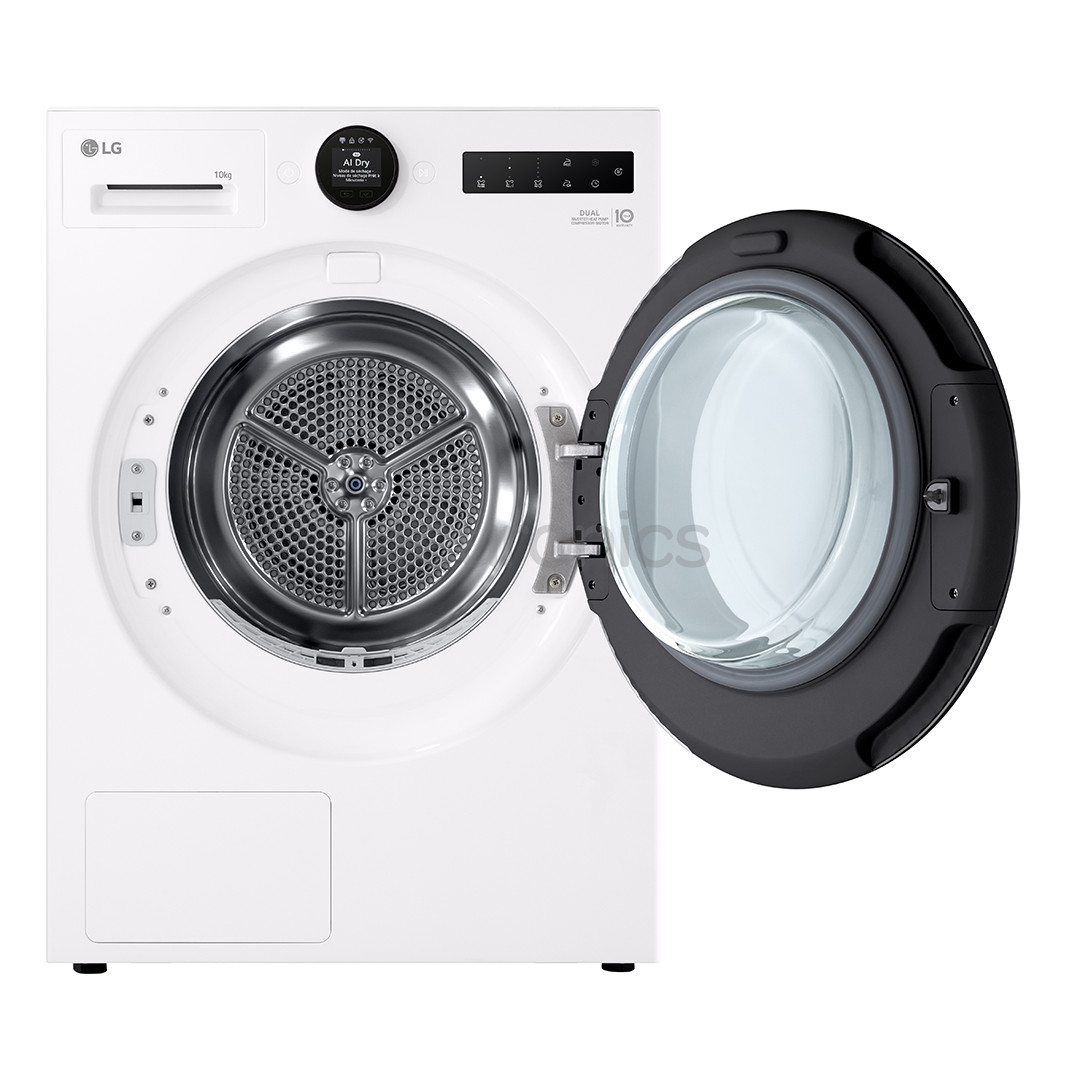 LG DUAL Inverter Heat Pump, 10 kg, dziļums 66 cm - Veļas žāvētājs