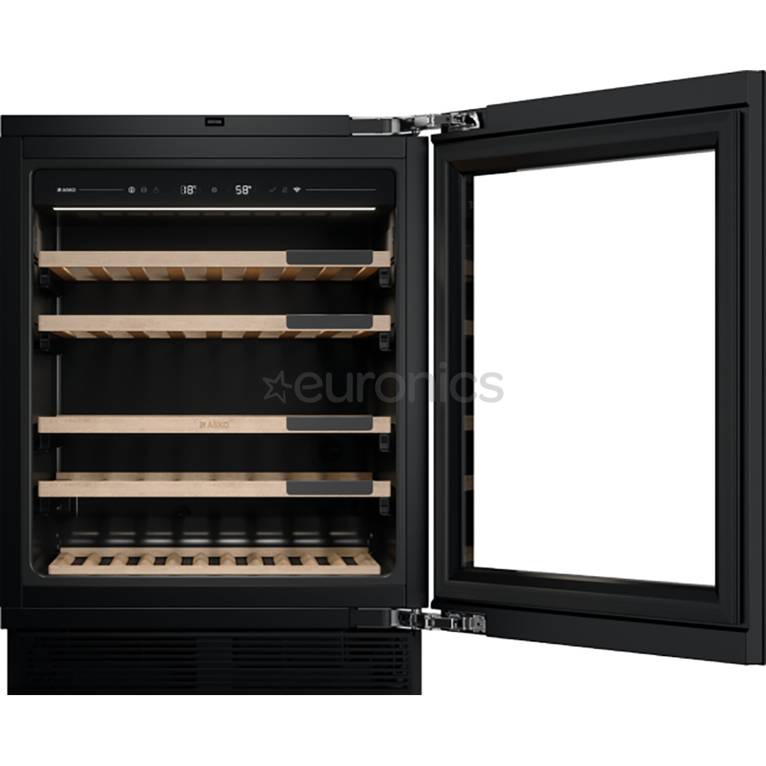 Asko Elements Series 8, 44 бутылки, высота 82 см, черный - Интегрируемый винный шкаф