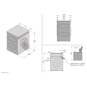 Asko Steel Seal, 8 kg, dziļums 57.2 cm, 1400 apgr/min. - Veļas mazgājamā mašīna ar priekšējo ielādi