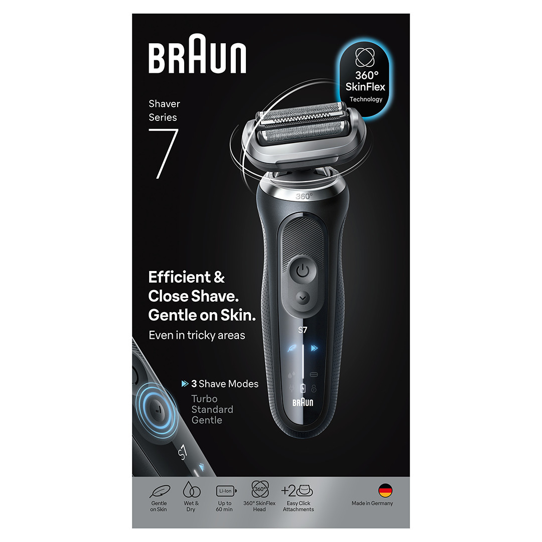 Braun, Series 7, Wet & Dry, melna - Skuveklis