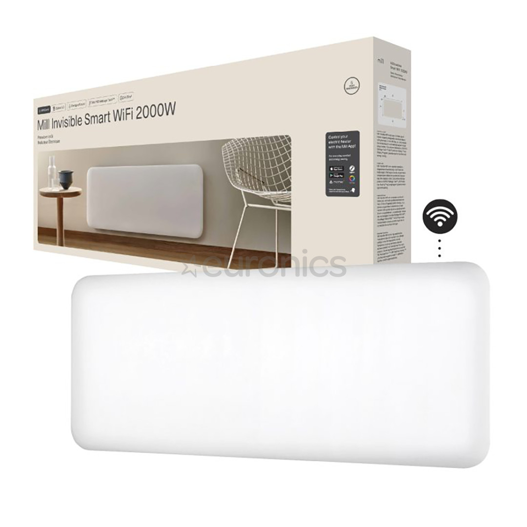 Mill Invisible Smart WiFi, Gen. 4, 2000 W, white - Electric radiator