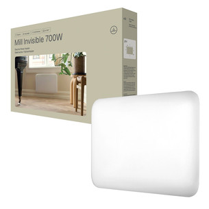 Mill Invisible, 700 W, balta - Elektriskais sildītājs