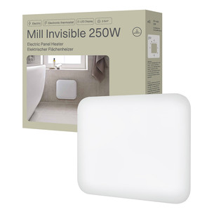 Mill Invisible, 250 W, balta - Elektriskais sildītājs