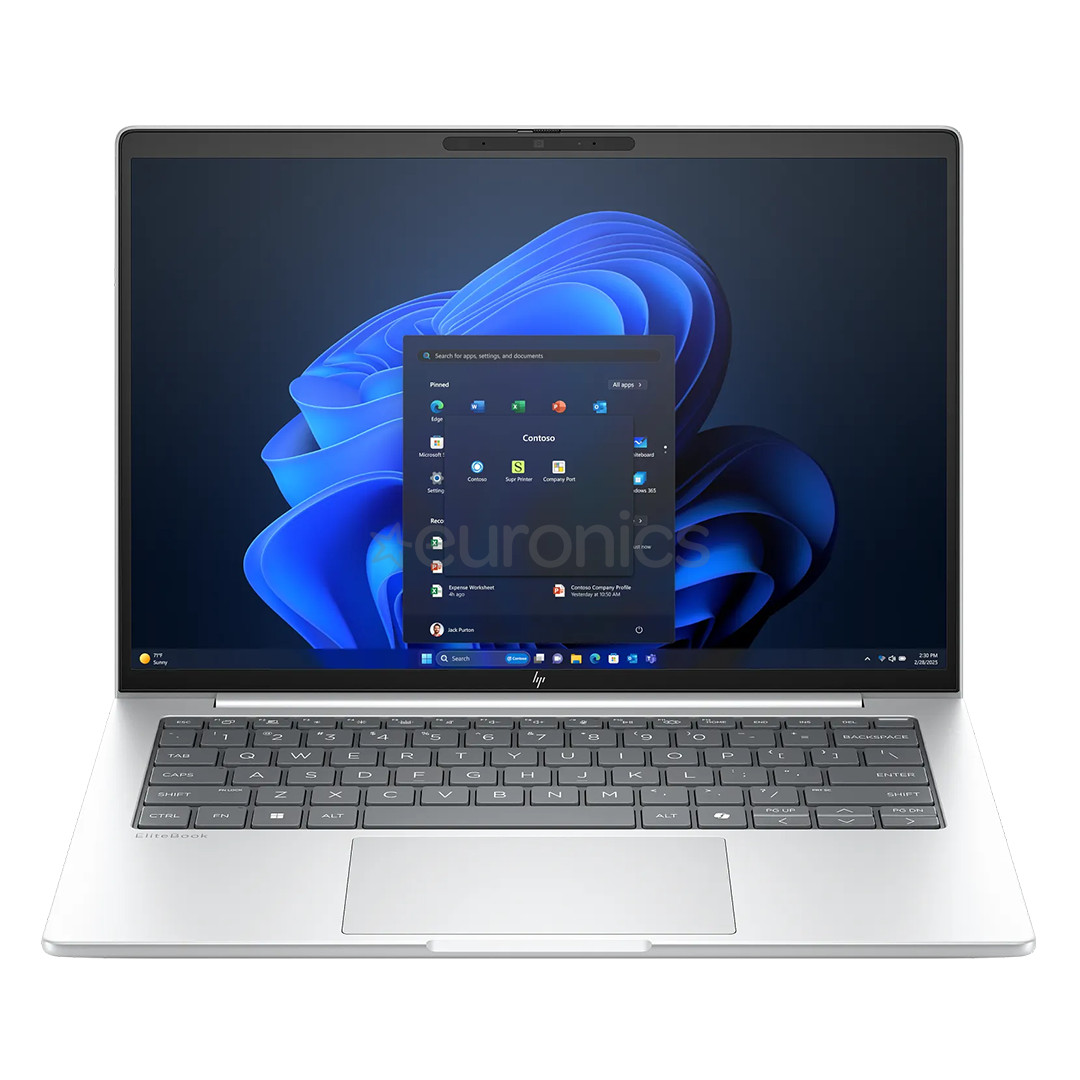 HP EliteBook 8 G1a, 14'', WUXGA, Ryzen AI 7 PRO, 32 GB, 1 TB, W11P, ENG, sudraba - Portatīvais dators
