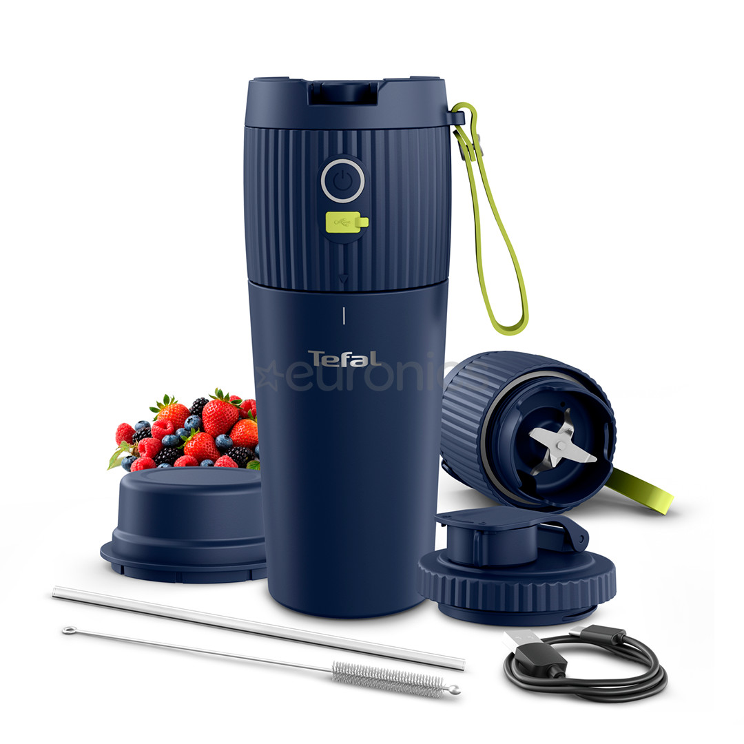 Tefal Lightmix+, 590 мл, темно-синий - Портативный блендер