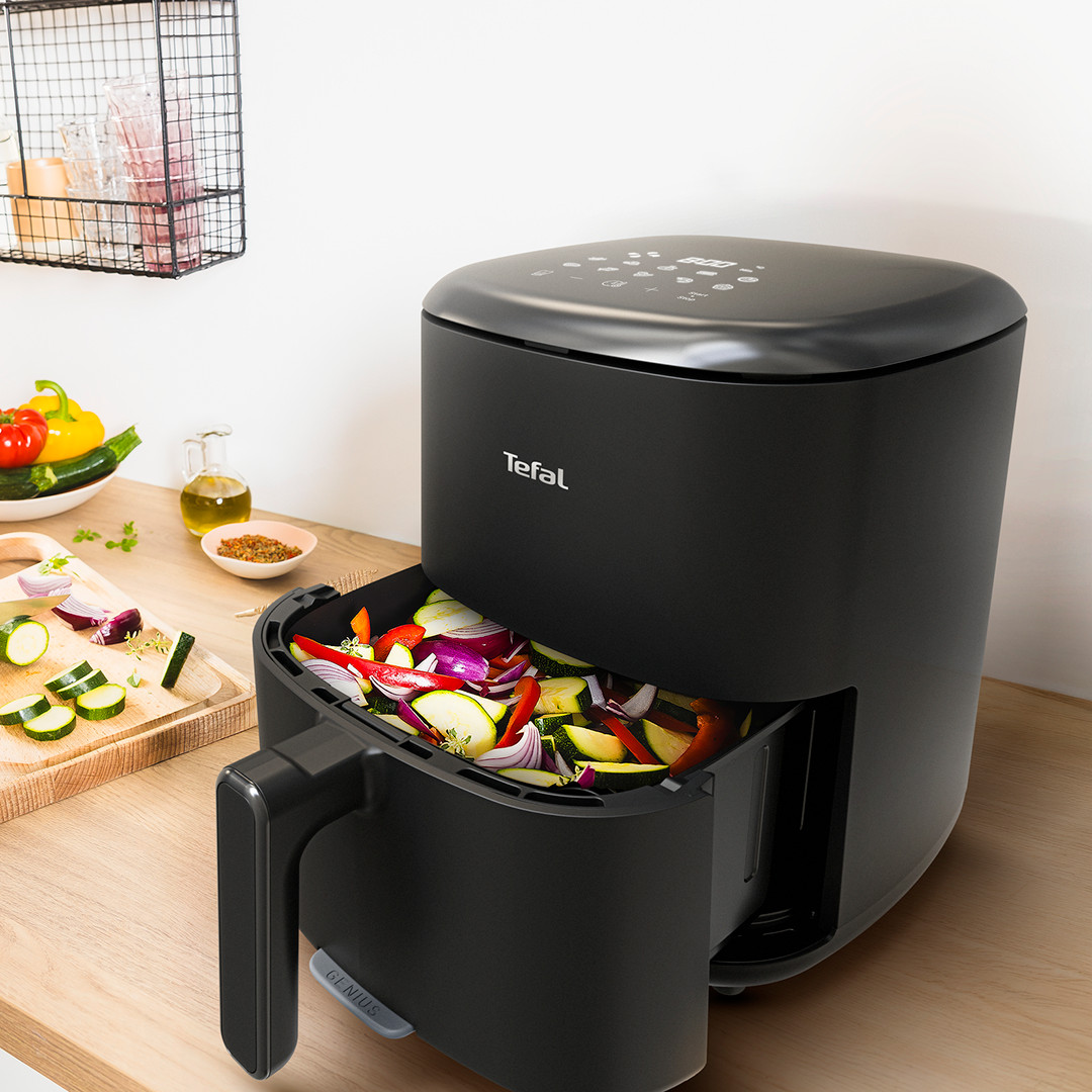 Tefal Easy Fry Max, 1500 W, 5 L, melna - Karstā gaisa friteris