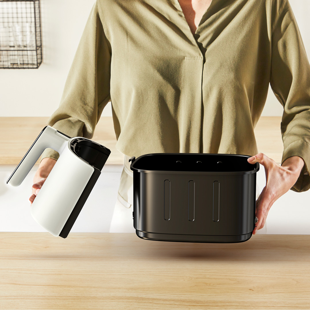 Tefal Easy Fry Max, 1500 W, 5 L, bēša - Karstā gaisa friteris