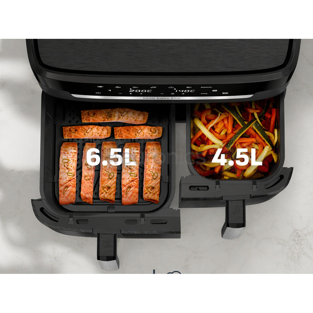 Tefal Ever Fry XXL Dual, 2700 W, 11 L, black - Air fryer