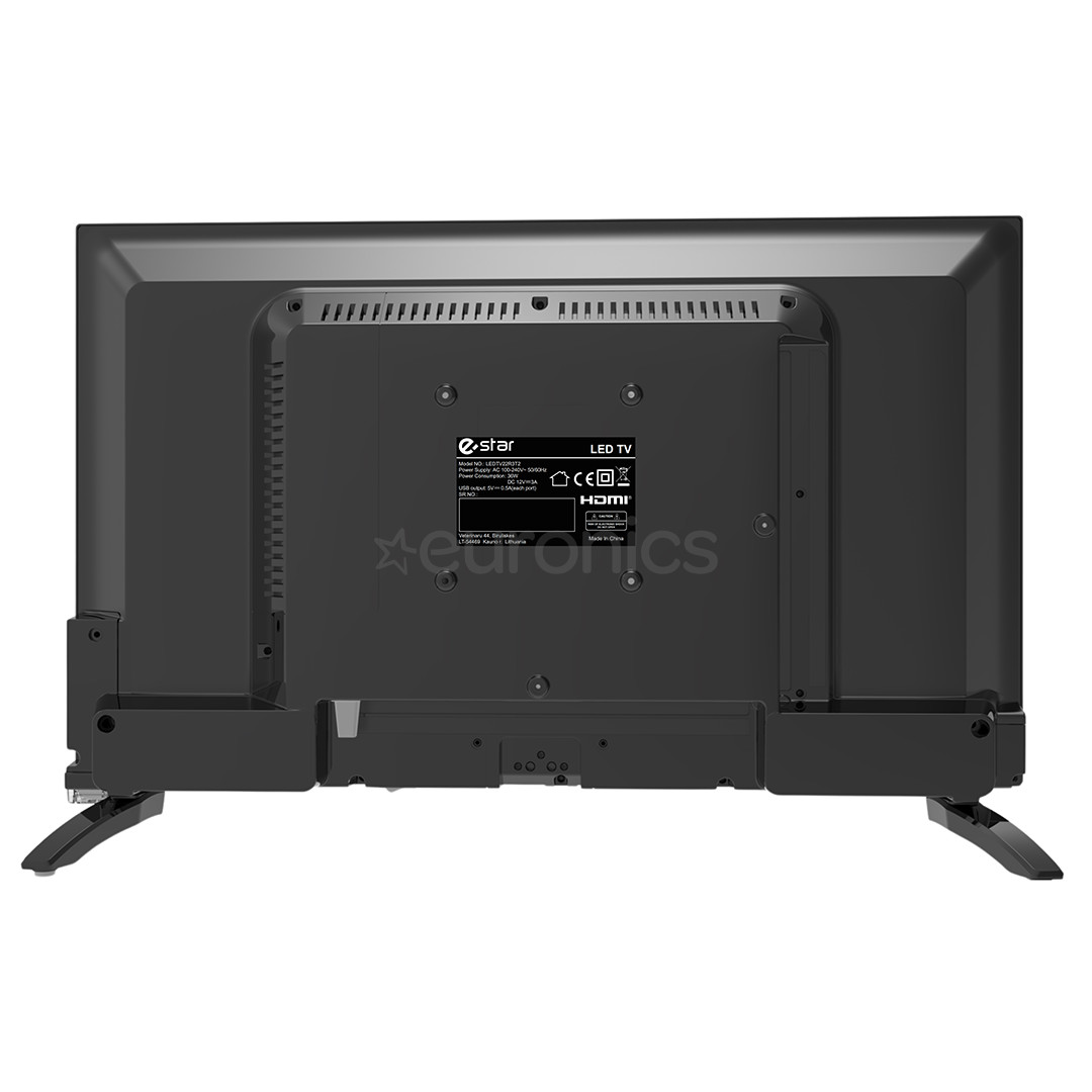 eStar 22R3T2, 22'', FHD, LED LCD, melna - Televizors
