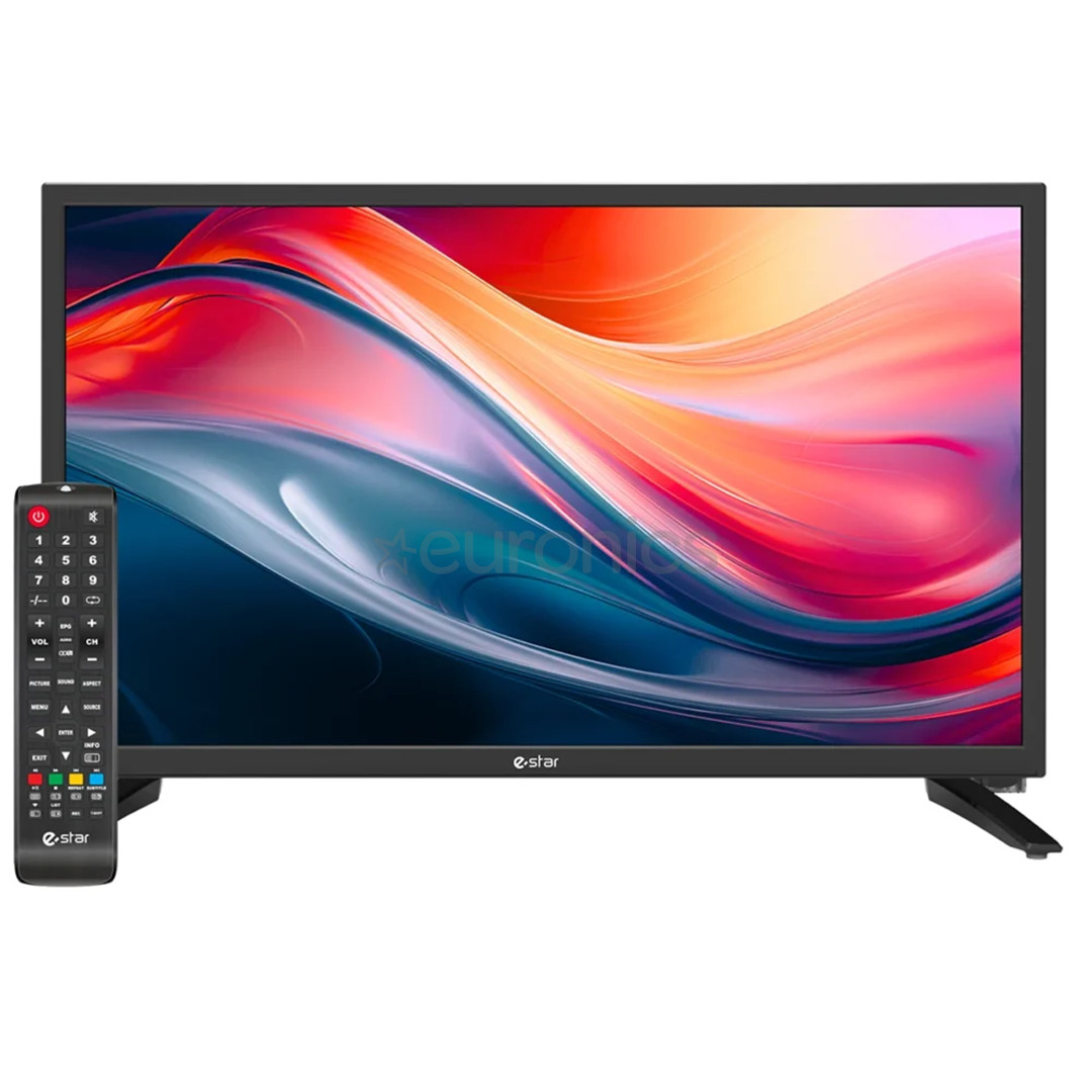 eStar 22R3T2, 22'', FHD, LED LCD, melna - Televizors