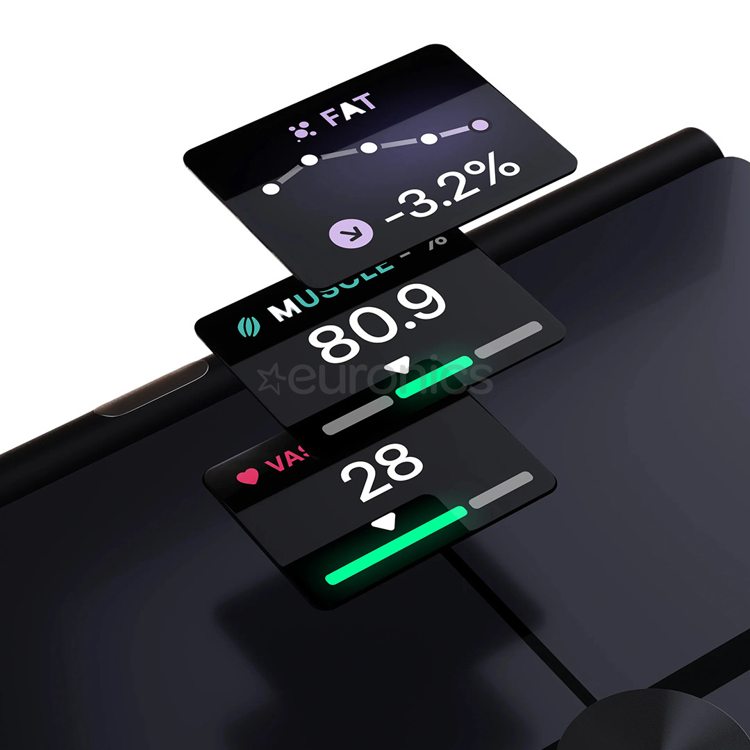 Withings BodyFit, melna - Diagnostiskie elektroniskie svari