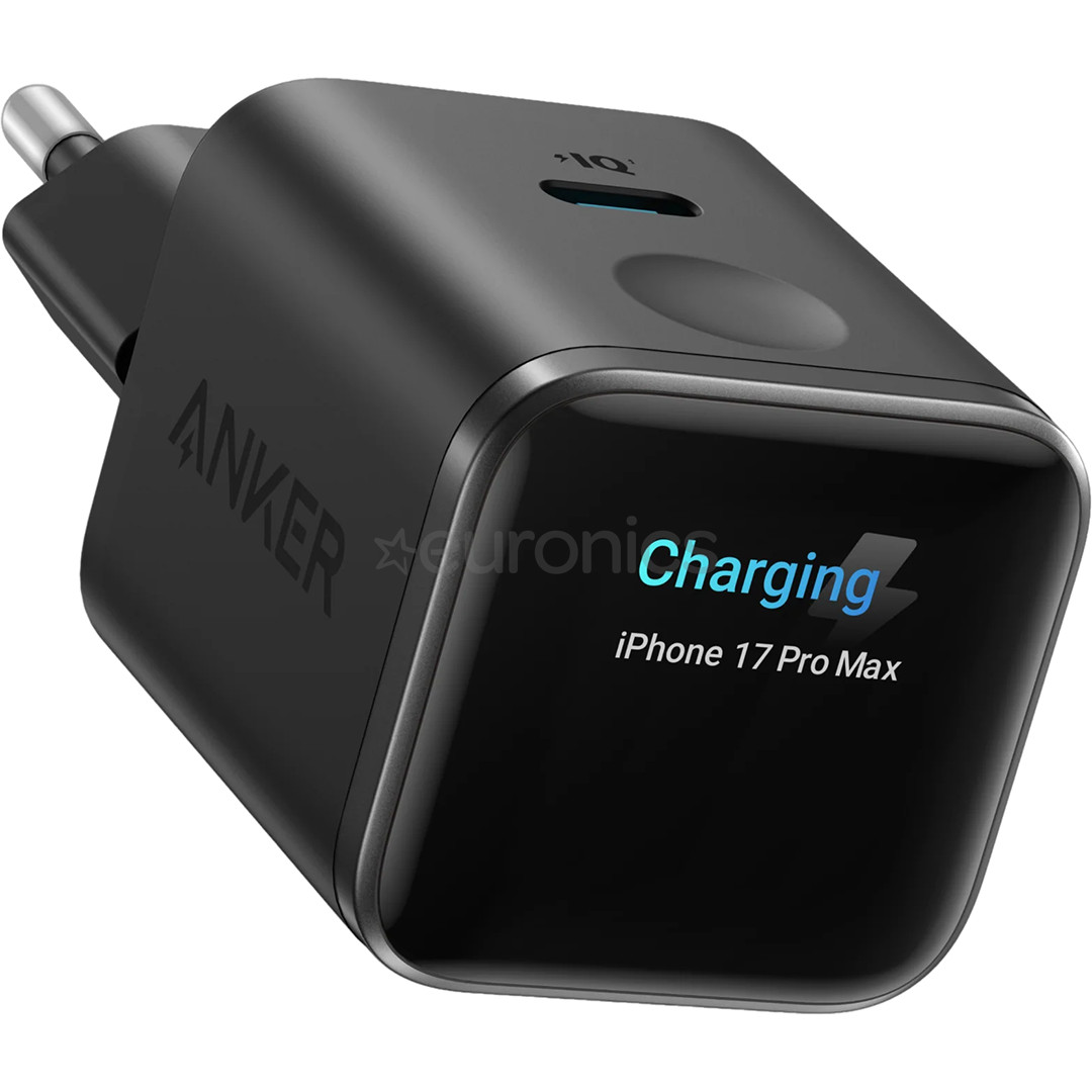 Anker Nano Smart Display Charger, 45 Вт, черный - Зарядный адаптер