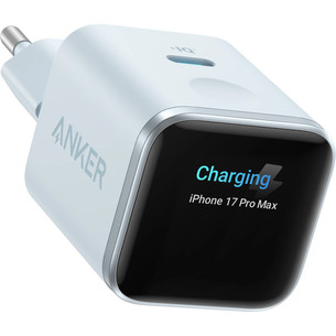 Anker Nano Smart Display Charger, 45W, misty blue - Charger A121DG31
