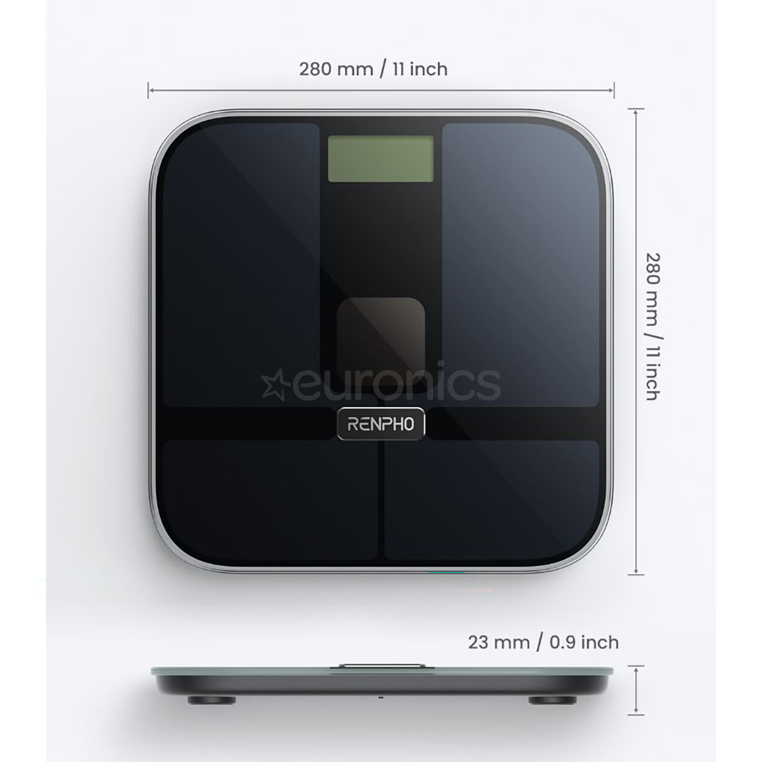 Renpho Elis Solar 2, black - Diagnostic scale