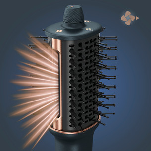 Rowenta Air Brush 3D, 1100 W, zila/vara - Matu veidotājs