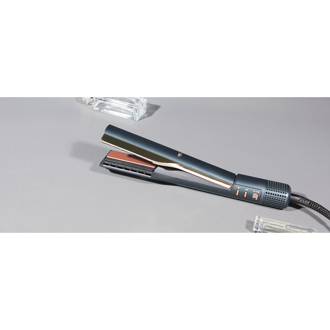 Rowenta Air KeraStraight, 3-in-1, zila/vara - Matu taisnotājs