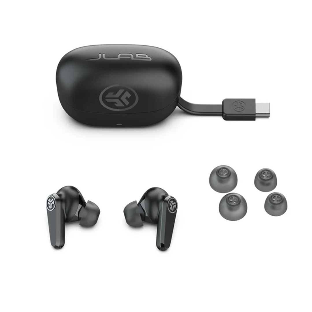 JLab Go Pods ANC, black - True-wireless earbuds