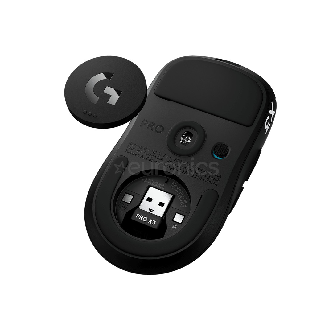 Logitech Pro X3 Superstrike, melna - Bezvadu datorpele