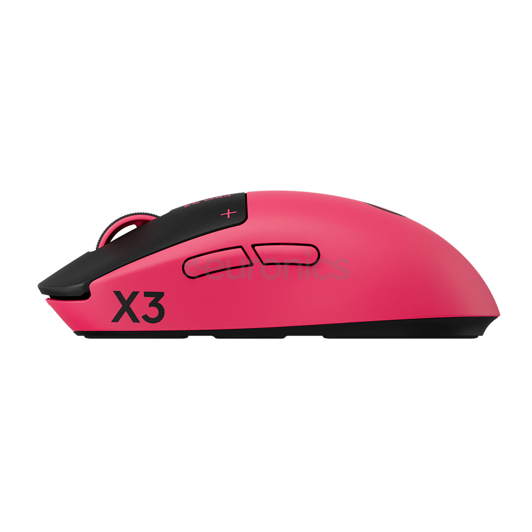 Logitech Pro X3 Superstrike, rozā - Bezvadu datorpele