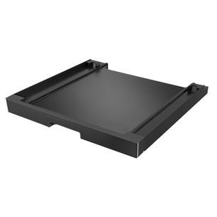 LG, black - Stacking kit with slide-out shelf