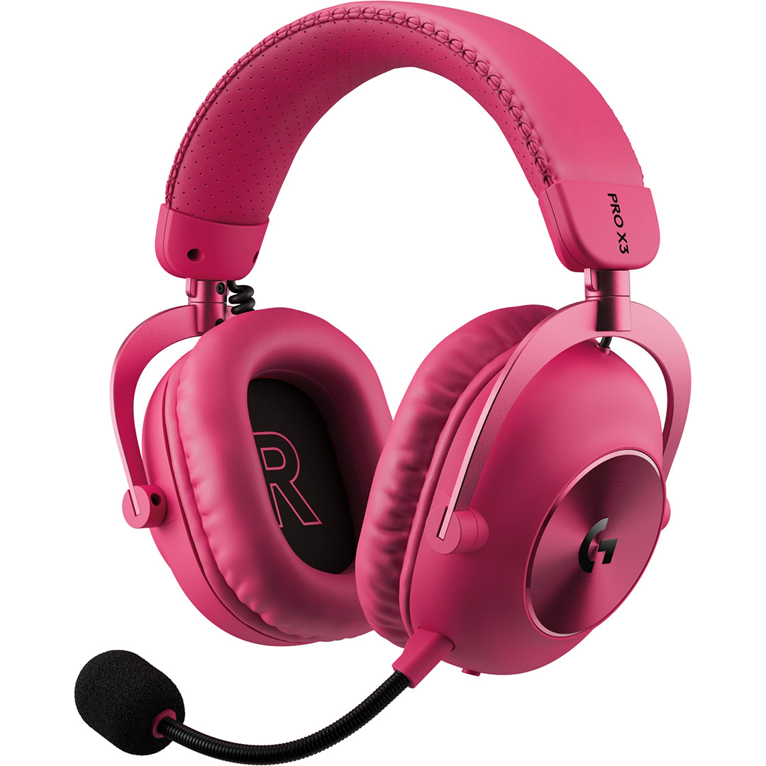 Logitech PRO X3 LIGHTSPEED, magenta - Wireless headset