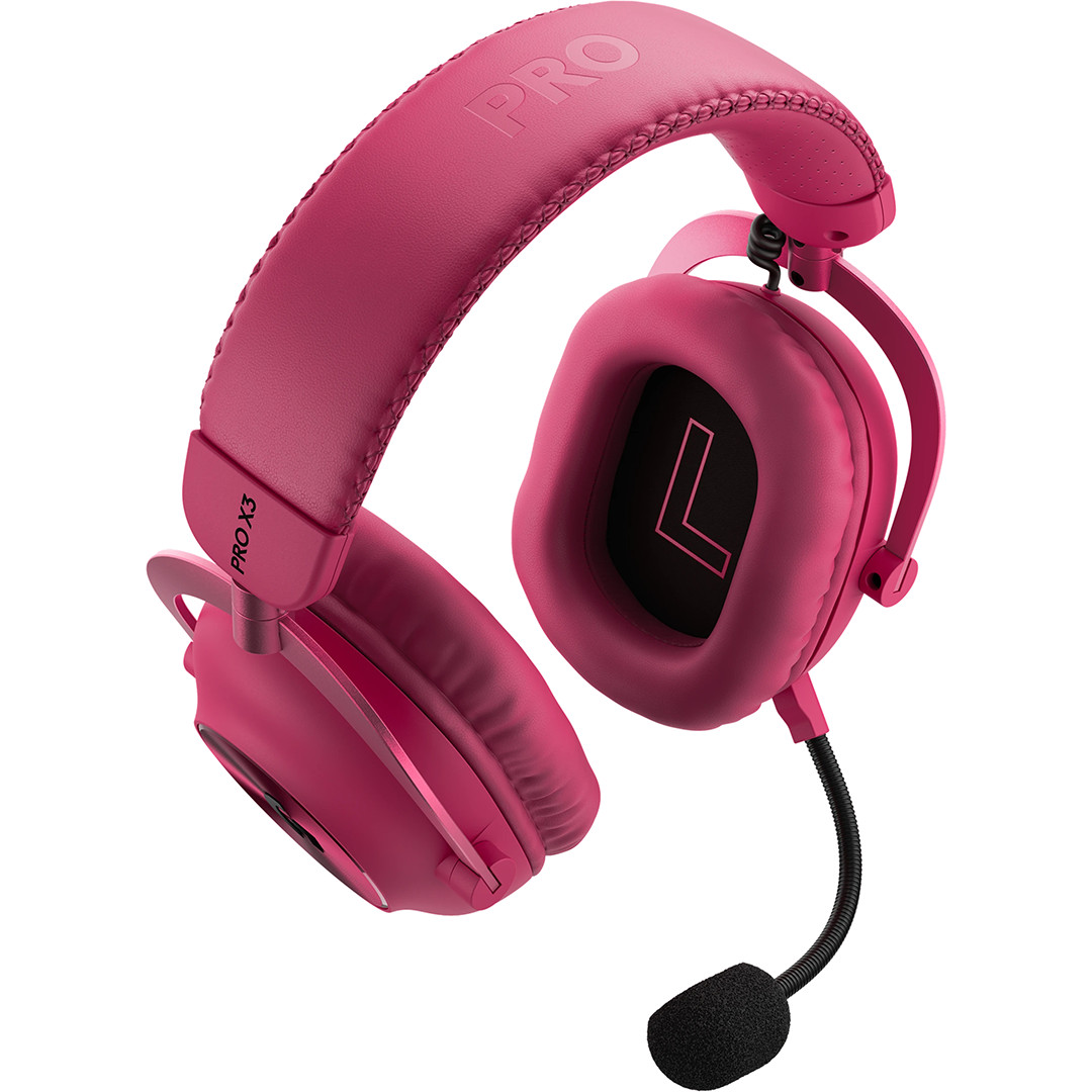 Logitech PRO X3 LIGHTSPEED, magenta - Wireless headset