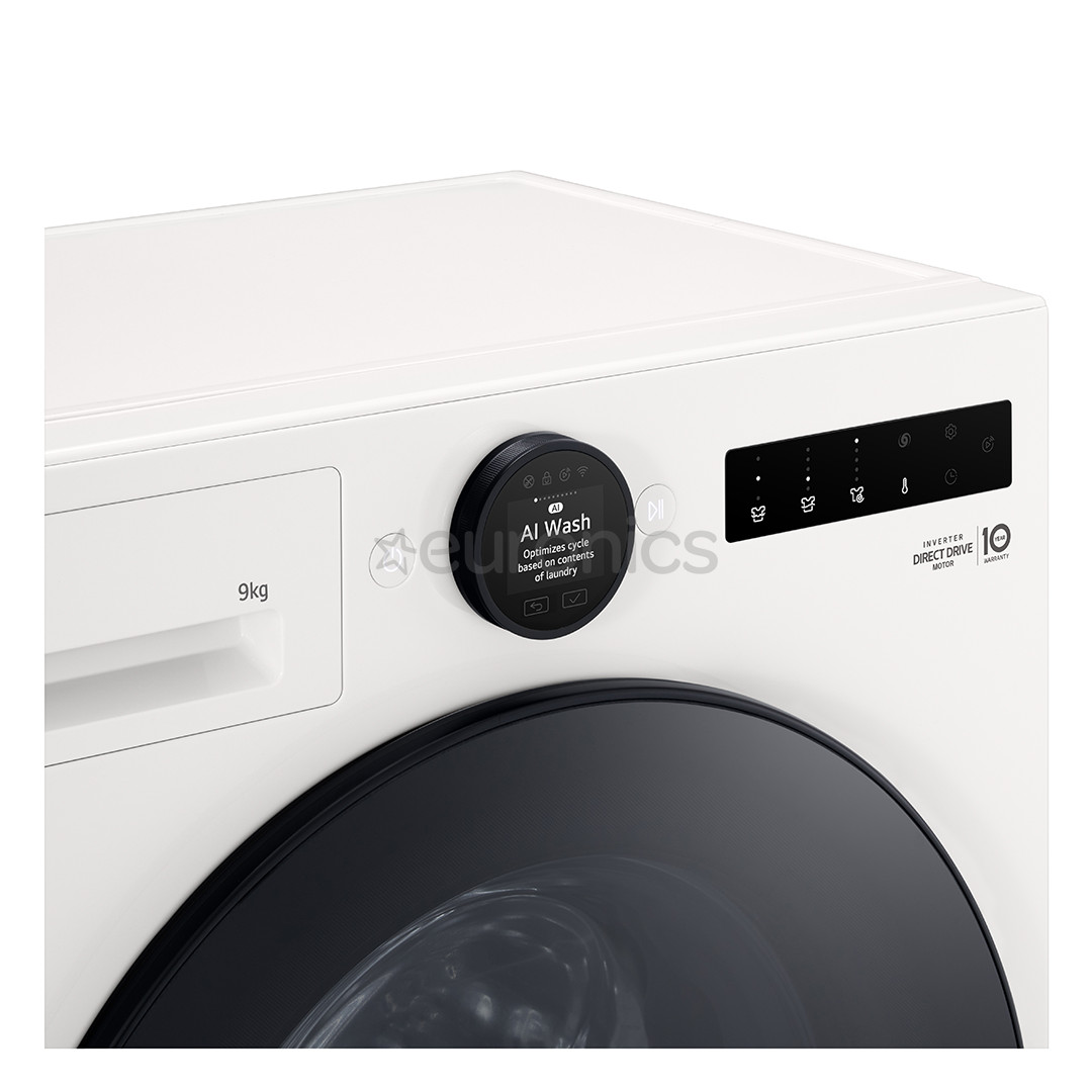 LG, 9 kg, dziļums 47.5 cm, 1200 apgr/min. - Veļas mazgājamā mašīna ar priekšējo ielādi