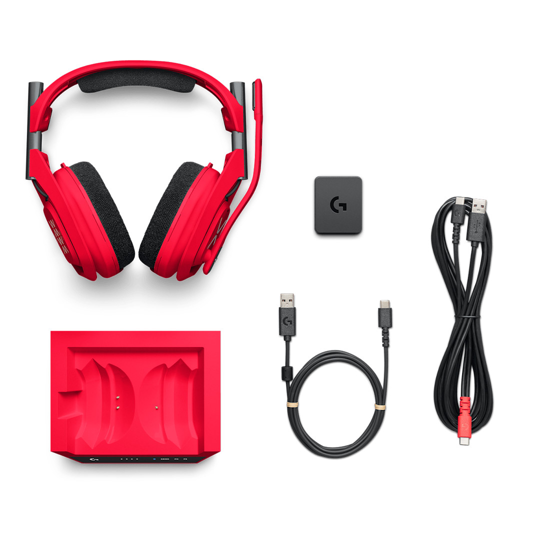 Logitech ASTRO A50 X LIGHTSPEED, mars red - Wireless headset