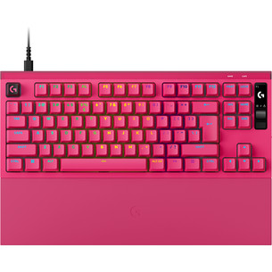 Logitech Pro X2 TKL Rapid, US, rozā - Klaviatūra