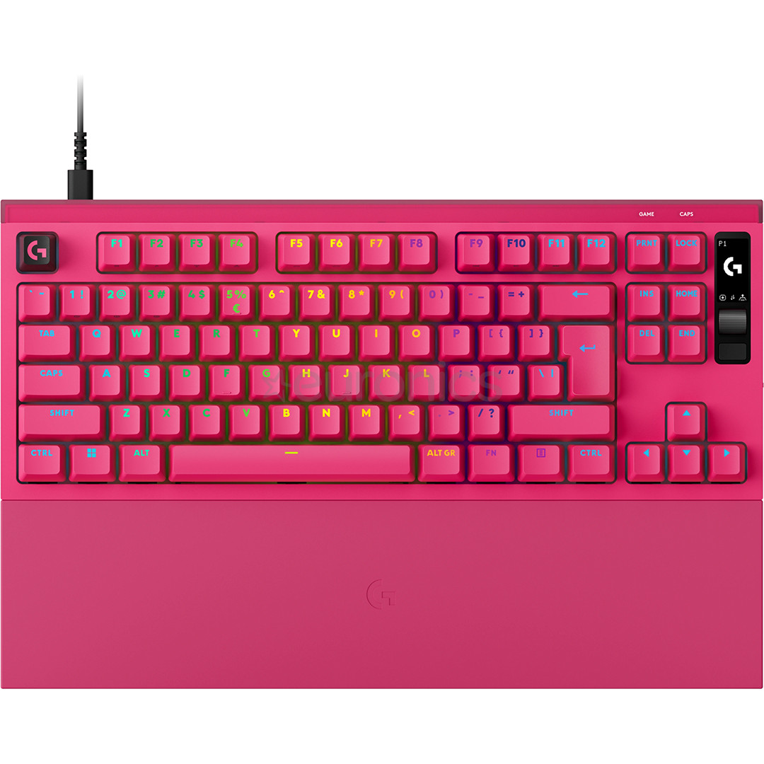 Logitech Pro X2 TKL Rapid, US, magenta - Keyboard