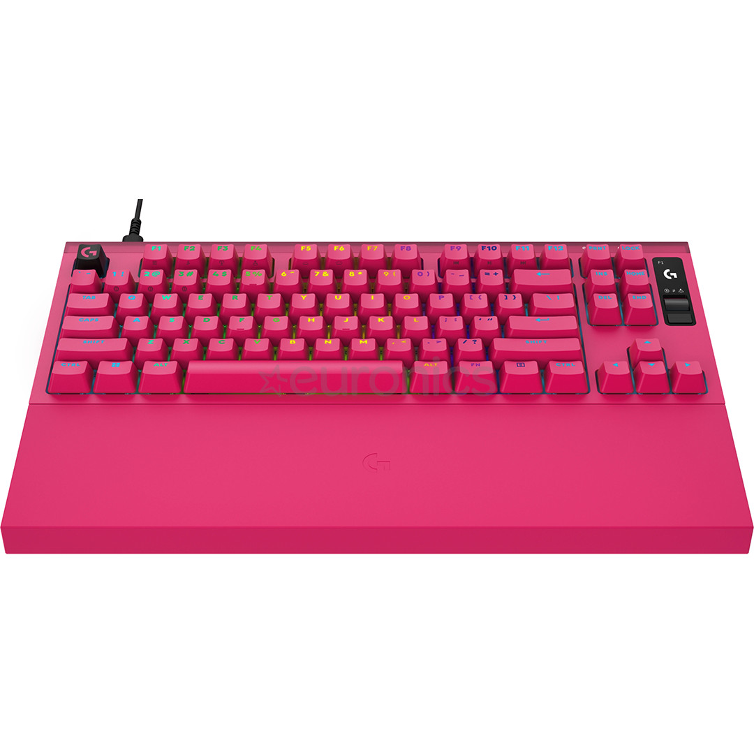 Logitech Pro X2 TKL Rapid, US, magenta - Keyboard