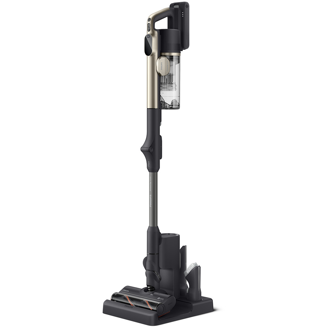Philips PowerUp IQ 80 Aqua+ Complete, beige - Cordless vacuum cleaner
