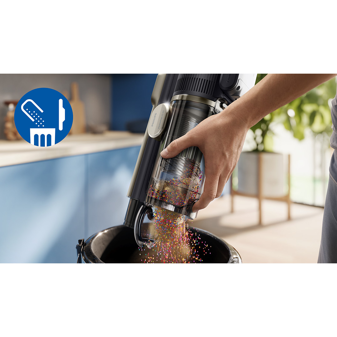 Philips PowerUp IQ 80 Aqua+ Complete, beige - Cordless vacuum cleaner