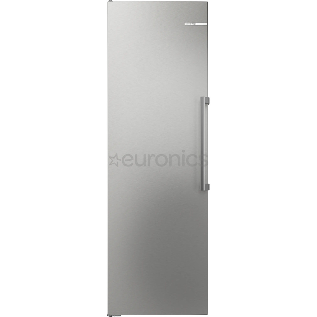 Bosch Series 6, Total No Frost, 402 L, height 187 cm, grey - Cooler