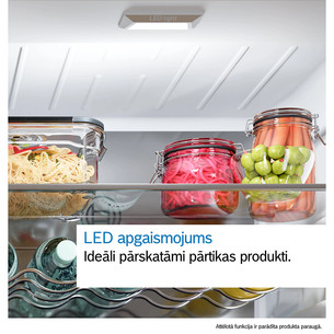 Bosch Series 6, Total No Frost, 402 L, height 187 cm, grey - Cooler