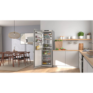 Bosch Series 6, Total No Frost, 402 L, height 187 cm, grey - Cooler