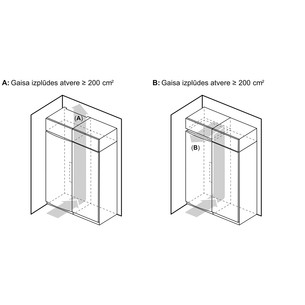Bosch Series 6, Total No Frost, 402 L, height 187 cm, grey - Cooler