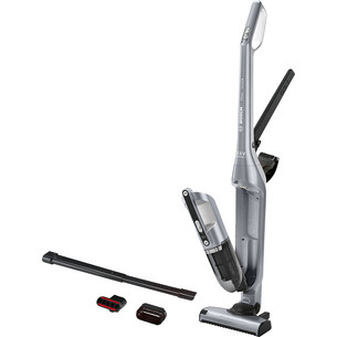 Bosch, Series 4, sudraba - Bezvadu putekļu sūcējs BCH3P210