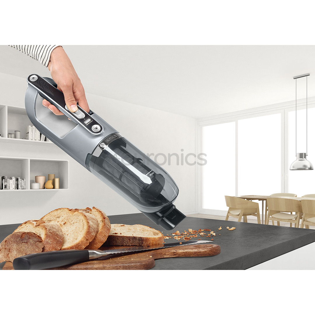 Bosch, Series 4, sudraba - Bezvadu putekļu sūcējs