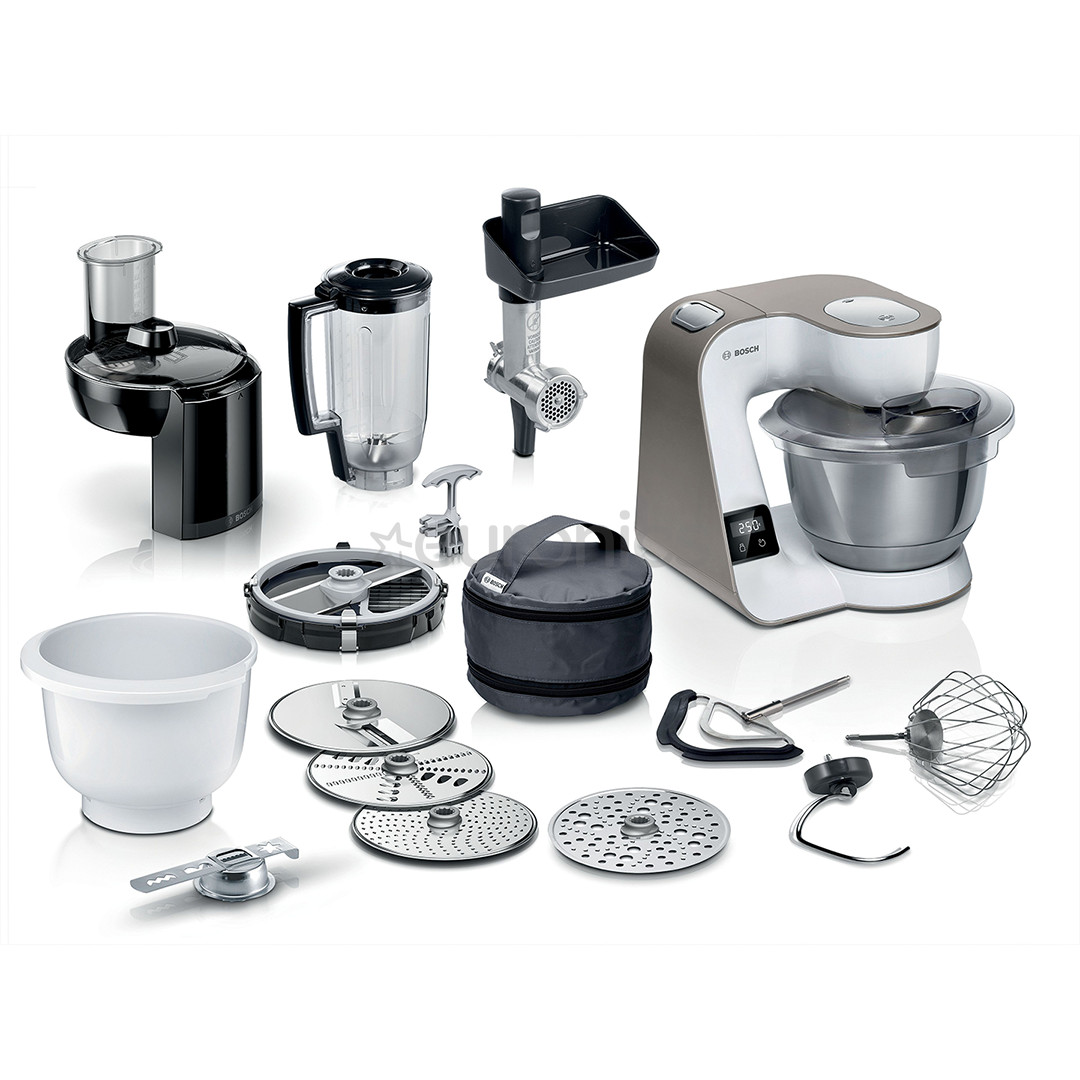 Bosch MUM 5, Series 4, 1000 W, balta/bronza - Virtuves kombains