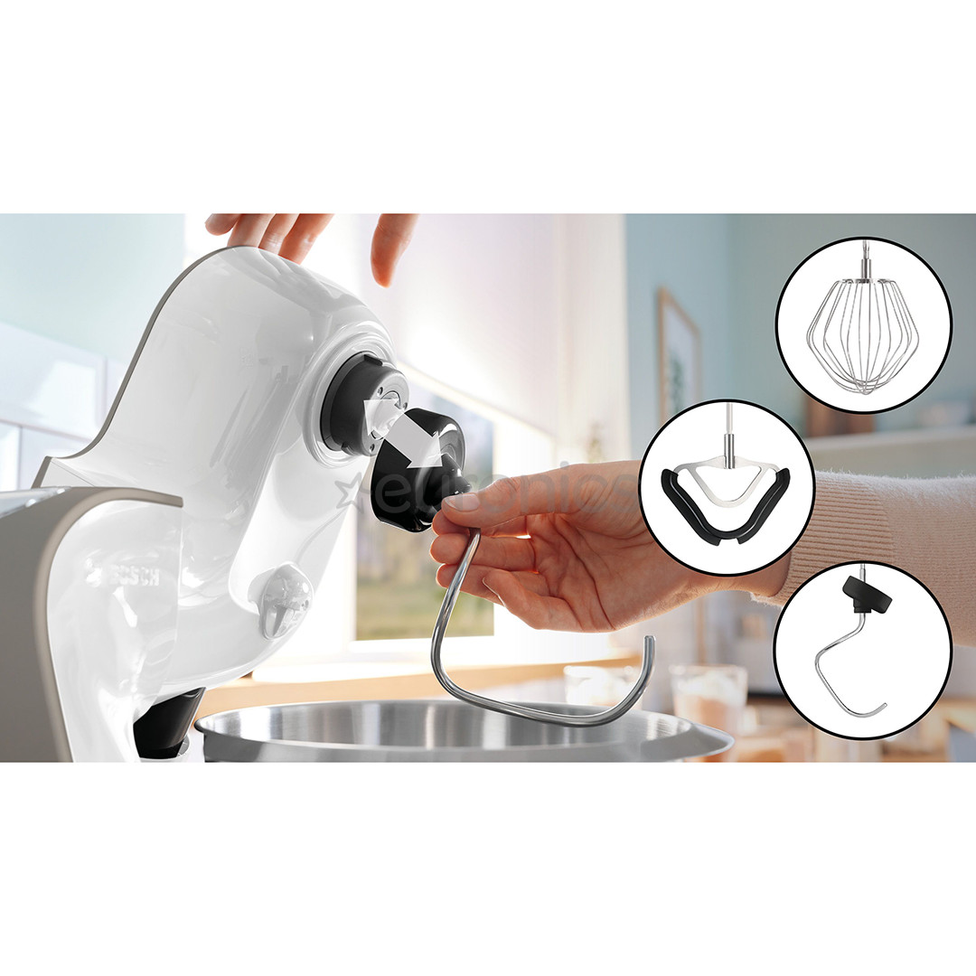 Bosch MUM 5, Series 4, 1000 W, balta/bronza - Virtuves kombains