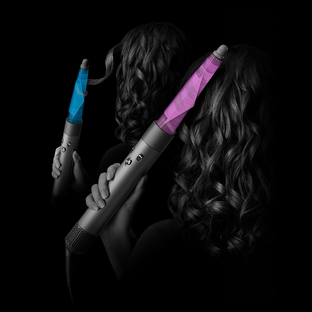 Dyson Airwrap i.d.™, Bluetooth®, 1300 W, Straight+Wavy, brūna/violeta - Matu veidotājs